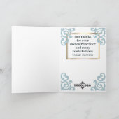 Imitate Gold blühte jedes Jahr Angestelltenjubiläu Karte (Innenseite)