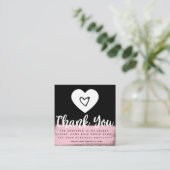 Imitate Gold Boutique Herzerkrankungen Kleidung Quadratische Visitenkarte (Stehend Vorderseite)