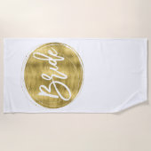 Imitate Gold Bridge Strandtuch (Vorderseite)