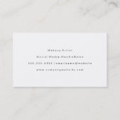 Imitate Gold Brushed Grau Hintergrund Visitenkarte (Rückseite)