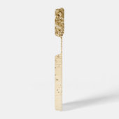 Imitate Gold Brushed Metal Glitzer Monogram Name iPhone Hülle (Rechte Seite)