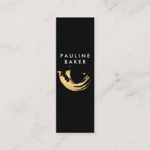 Imitate Gold Brushed Mini Visitenkarte