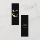 Imitate Gold Brushed Mini Visitenkarte (Vorne/Hinten)