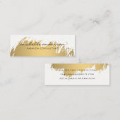 Imitate Gold Brushed Mini Visitenkarte (Vorne/Hinten)