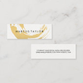 Imitate Gold Brushed Mini Visitenkarte (Vorne/Hinten)