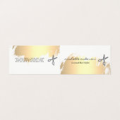 Imitate Gold Brushed Salon Cuts Visitenkarten (Außenseite Aufgefaltet)