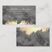 Imitate Gold Brushed und Marmorstein Visitenkarte (Vorne/Hinten)