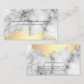 Imitate Gold Brushed und Marmorstein Visitenkarte (Vorne/Hinten)