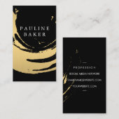 Imitate Gold Brushed Visitenkarte (Vorne/Hinten)