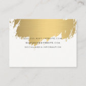 Imitate Gold Brushed Visitenkarte (Rückseite)