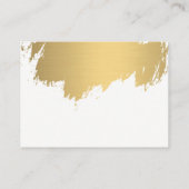 Imitate Gold Brushed Visitenkarte (Rückseite)