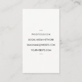 Imitate Gold Brushed Visitenkarte (Rückseite)