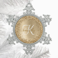 Imitate Gold Brushmetall Glitzer Print Monogram Na