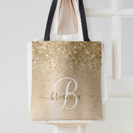 Imitate Gold Brushmetall Glitzer Print Monogram Na Tasche