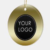 Imitate Gold Business Company Logo Keramik Ornament (Links)