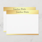 Imitate Gold Calligraphy Script Template Mitteilungskarte (Vorne/Hinten)