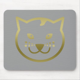 Imitate Gold Cat Face - Benutzerdefinierte Hinterg Mousepad