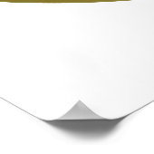 Imitate Gold Cat Face - Benutzerdefinierte Hinterg Poster (Ecke)