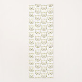 Imitate Gold Cat Face - Benutzerdefinierte Hinterg Yogamatte (Vorderseite)