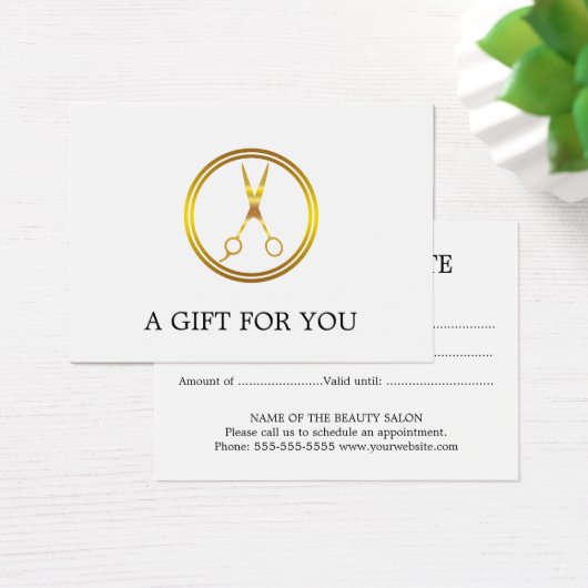 Imitate Gold Circle Scissor Minimal Elegante (Schreibtisch)