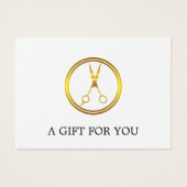 Imitate Gold Circle Scissor Minimal Elegante (Vorderseite)