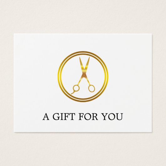 Imitate Gold Circle Scissor Minimal Elegante (Vorderseite)