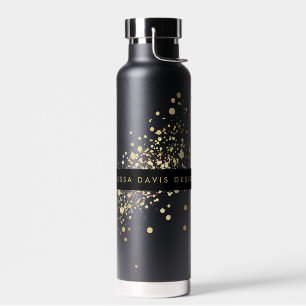 Imitate Gold Confetti auf der Personalisierten sch Trinkflasche