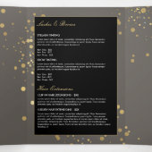 Imitate Gold Confetti auf Grau Broschüre (Innenseite Mitte)