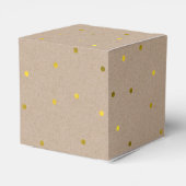 Imitate Gold Confetti Dots Geschenkschachtel (Rückseite)