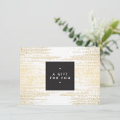 Imitate Gold Confetti Dots Muster Moderne Geschenk (Stehend Vorderseite)