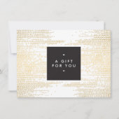 Imitate Gold Confetti Dots Muster Moderne Geschenk (Vorderseite)