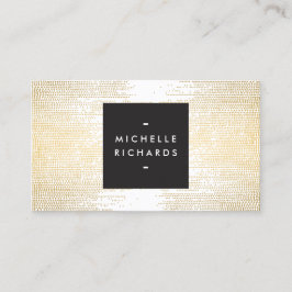 Imitate Gold Confetti Dots Muster Modernst Visitenkarte