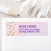 Imitate Gold Confetti Lila Wasserfarbe (Insitu)