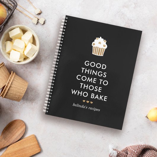 Imitate Gold Cupcake Gute Dinge Backen Rezept Notizblock