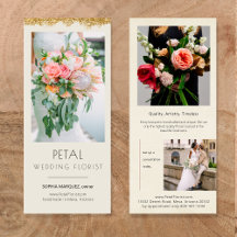 Imitate Gold Dip Creative Marketing Rack Card