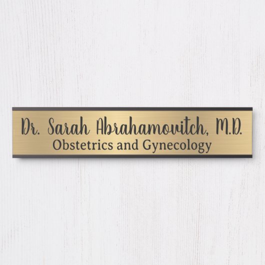 Imitate Gold Doctor's Office Door Sign Türschild (Vorderseite )