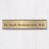 Imitate Gold Doctor's Office Door Sign Türschild (Vorderseite )