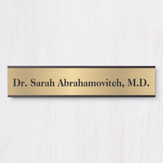 Imitate Gold Doctor's Office Door Sign Türschild (Vorderseite )