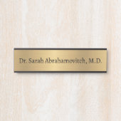 Imitate Gold Doctor's Office Door Sign Türschild (Vorderseite )