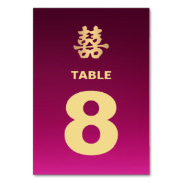 Imitate Gold Doppeltes Glück | Tabelle Tischnummer