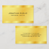 Imitate Gold Elegante Einfache Berufliche Vorlage Visitenkarte (Vorne/Hinten)