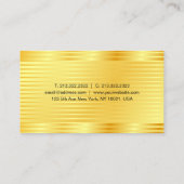 Imitate Gold Elegante Einfache Berufliche Vorlage Visitenkarte (Rückseite)