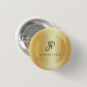 Imitate Gold Elegante Hinzufügen einer Vorlage für Button (Vorne & Hinten)