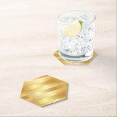 Imitate Gold Elegante Moderne Blank Template Trend Untersetzer (Vor Ort)