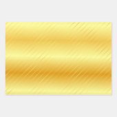 Imitate Gold Elegante Moderne glamouröse Vorlage Geschenkpapier Set (Vorderseite 3)