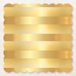 Imitate Gold Elegante Moderne, moderne Blank-Vorla Untersetzer