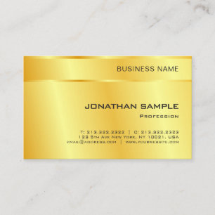 Imitate Gold Elegante Moderne, moderne, trendige V Visitenkarte