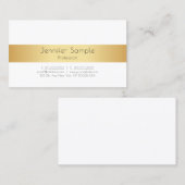 Imitate Gold Elegante Moderne Personalisierte Vorl Visitenkarte (Vorne/Hinten)