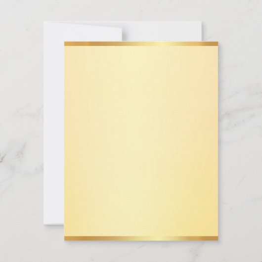 Imitate Gold Elegante Vorlage Modernes Monogramm E (Rückseite)