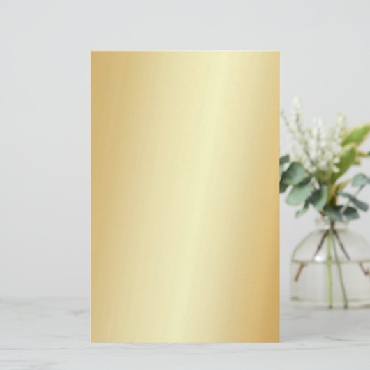 Imitate Gold Elegantes Leder Modernes Template nac Briefpapier (Stehend Vorderseite)